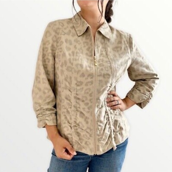 Linen blend jacket by Chico’s size M - Picture 1 of 11